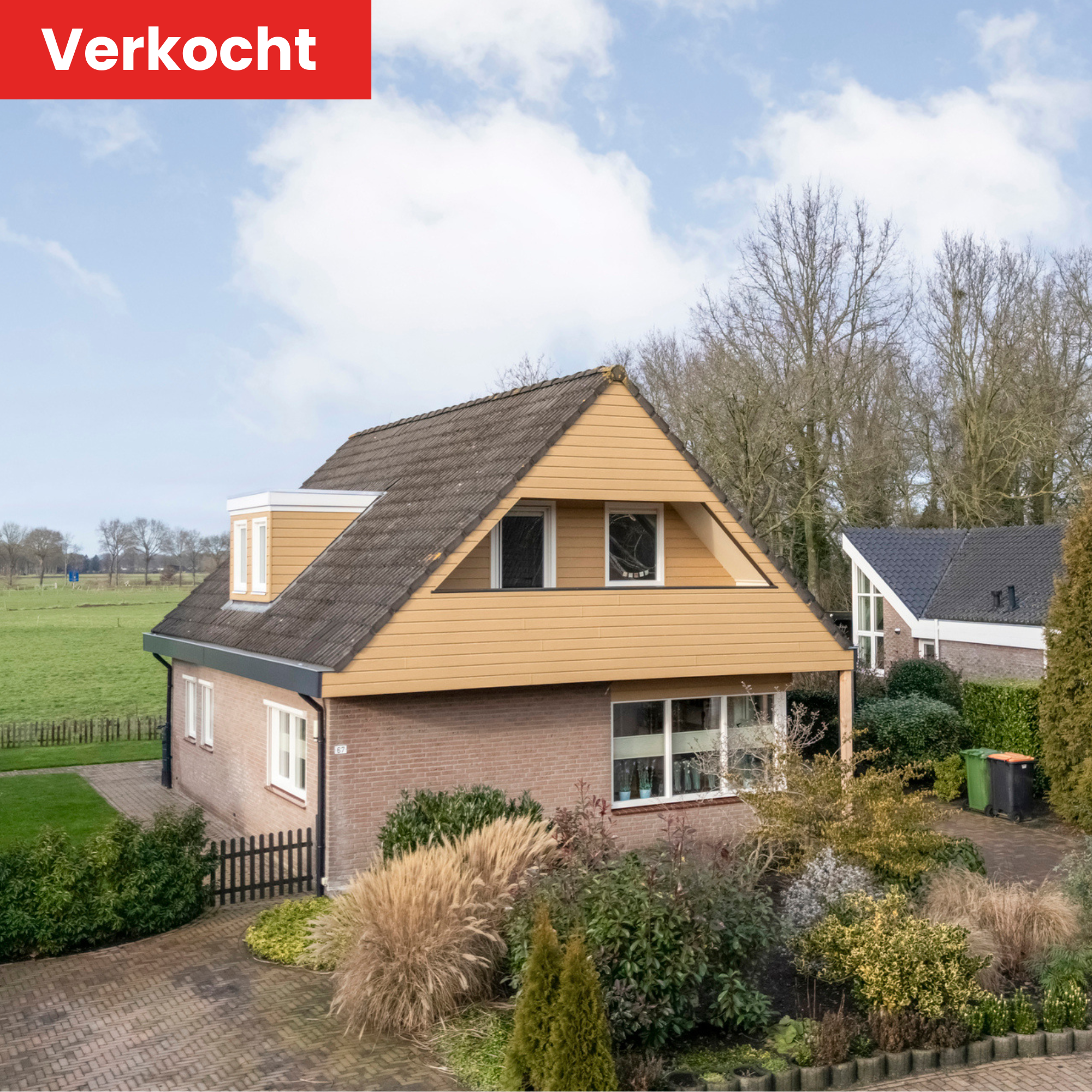 Roze Vierkant Bruiloft Logo